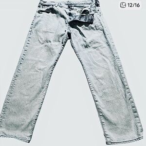 Vintage Authentic Levis Straight 501 ‘ 93  (Year1993 )Size36X30 Light wash
